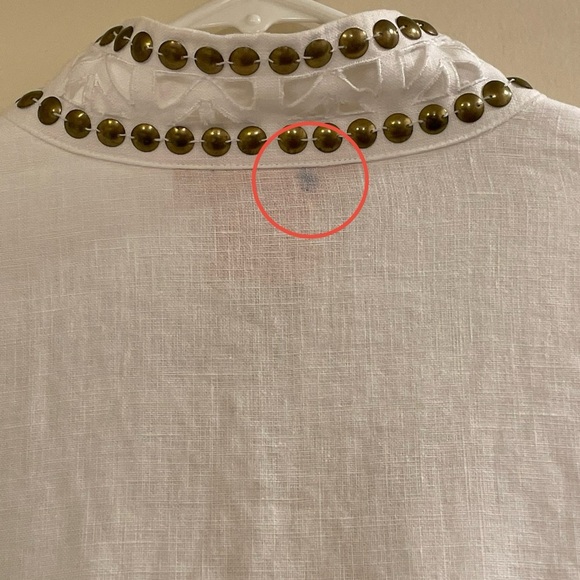 TORY BURCH Embellished Linen Tunic - Picture 3 of 8